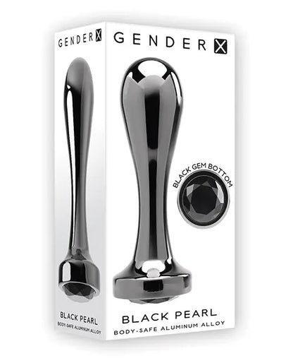 Gender X Black Pearl Plug - Black Evolved Novelties INC