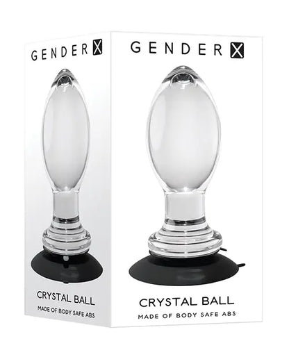Gender X Crystal Ball Plug w/Suction Cup - Clear Evolved Novelties INC