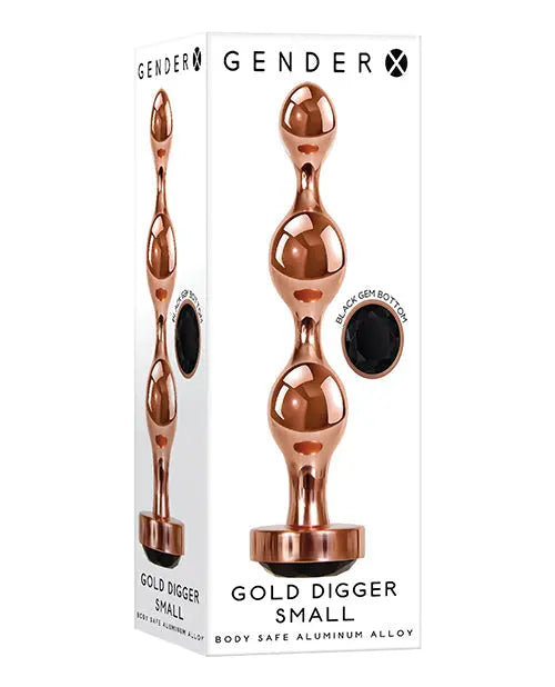 Gender X Gold Digger Small - Rose Gold/Black Evolved Novelties INC