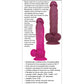 Gender X Color Changing Realistic Dildo | Sweet Tart Big Dildo | Burgundy-Pink Suction Cup Dildo Evolved Novelties INC