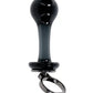 Gender X Blow Pop Glass Anal Plug - Black Evolved Novelties INC