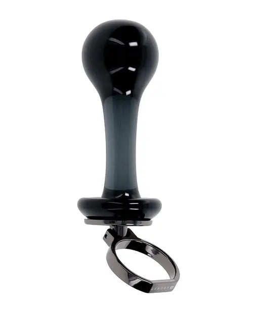 Gender X Blow Pop Glass Anal Plug - Black Evolved Novelties INC
