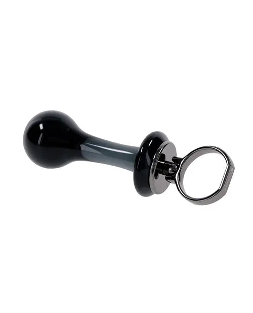 Gender X Blow Pop Glass Anal Plug - Black Evolved Novelties INC