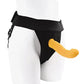 Gender X Sweet Embrace Dual Motor Strap On Vibe w/Harness - Yellow Evolved Novelties INC