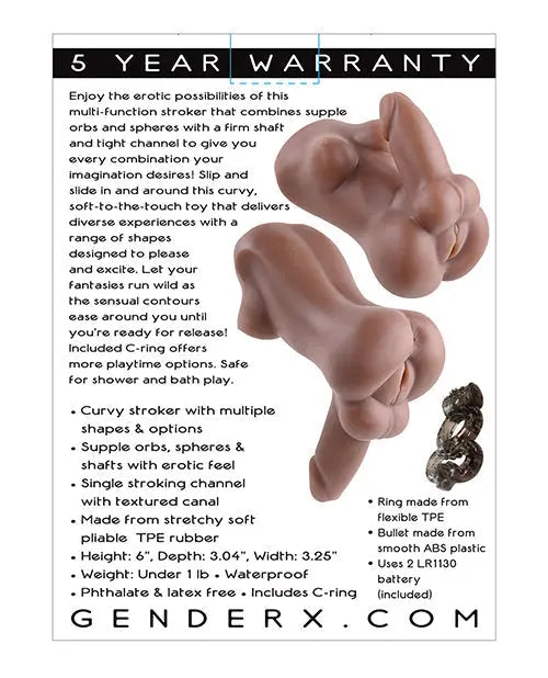 Gender X Complete Package Multi Function Stroker - Dark Evolved Novelties INC