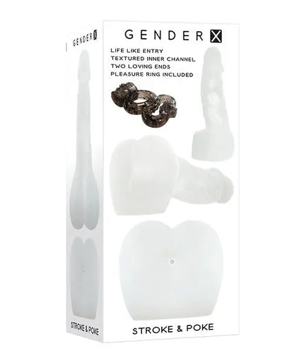 Gender X Stroke & Poke - Clear Evolved Novelties INC
