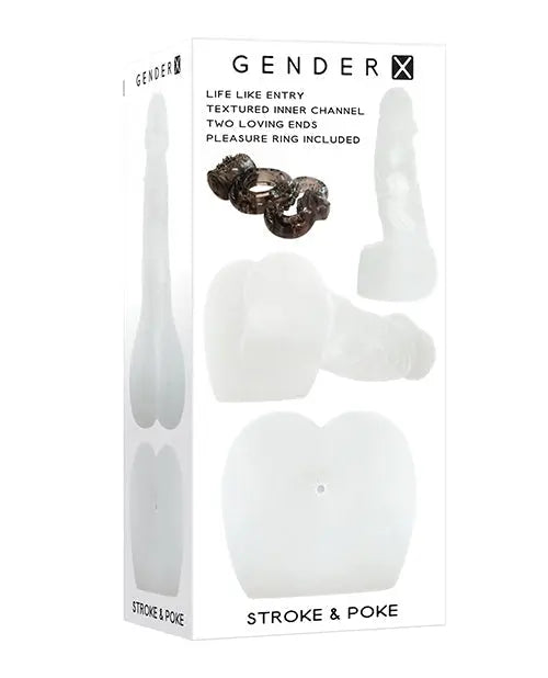 Gender X Stroke & Poke - Clear Evolved Novelties INC
