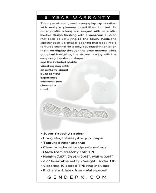 Gender X Stroke & Poke - Clear Evolved Novelties INC