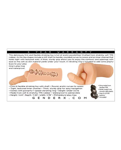 Gender X Backdoor Bash Stroker - Light Evolved Novelties INC