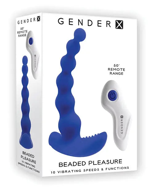 Gender X Beaded Pleasure - Blue Evolved Novelties INC