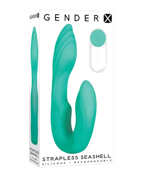 Gender X Strapless Seashell - Teal Evolved Novelties INC
