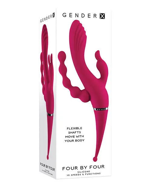 Gender X Rabbit Vibrator | 4x4 G Spot Vibrator | 10X Burgundy Clit Vibrator | Best Vibrator for Women Evolved Novelties INC