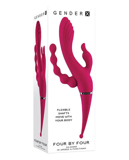 Gender X Rabbit Vibrator | 4x4 G Spot Vibrator | 10X Burgundy Clit Vibrator | Best Vibrator for Women Evolved Novelties INC