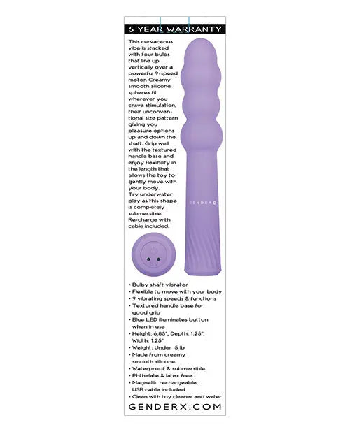 Gender X Bumpy Ride - Purple Evolved Novelties INC