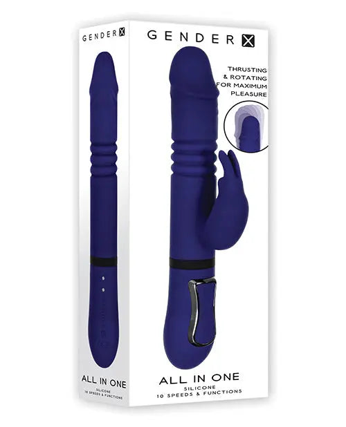 Gender X Thrusting Vibrator | All in One Rabbit Vibrator | Purple G Spot Vibrator | Best Vibrator for Women Evolved Novelties INC