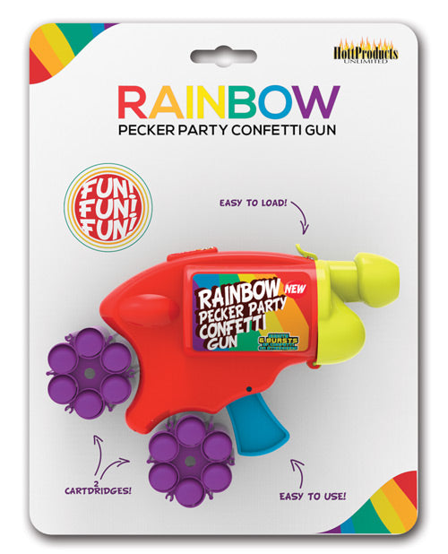 Rainbow Pecker Party Confetti Gun Hott Products