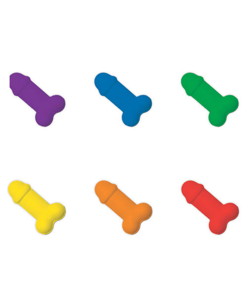 Rainbow Pecker Shape Candies in Tin-Carded Hott Products