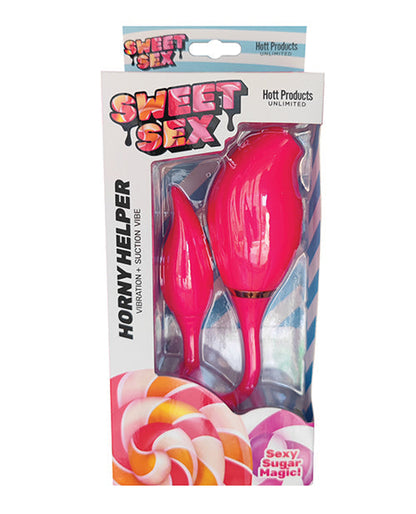Sweet Sex Horny Helper Vibration & Suction Vibe - Magenta Hott Products