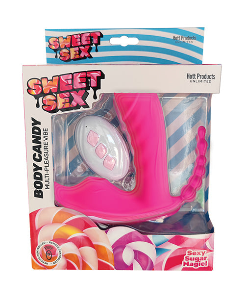 Sweet Sex Body Candy Multi Pleasure Vibe w/Remote - Magenta Hott Products