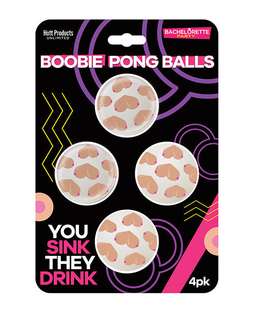 Boobie Beer Pong Balls -  4 pk Hott Products
