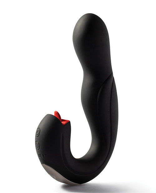 Joi Pro Rotating Head G-Spot Vibrator & Clit Licker w/Remote - Black Uc Global Trade INChoney Play B