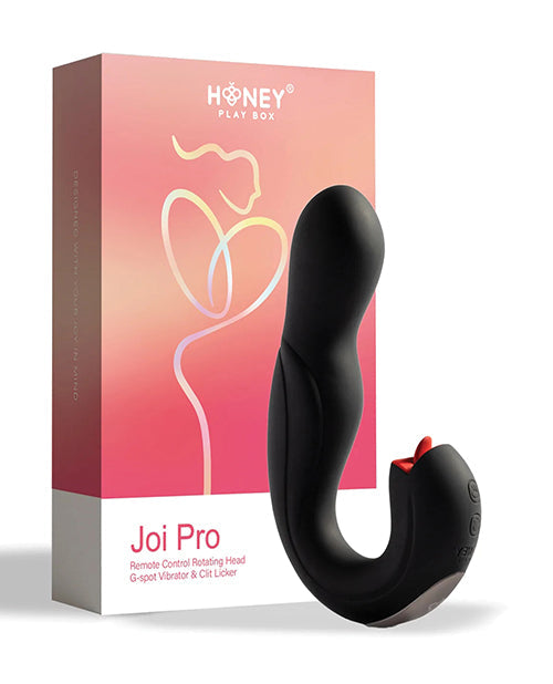 Joi Pro Rotating Head G-Spot Vibrator & Clit Licker w/Remote - Black Uc Global Trade INChoney Play B