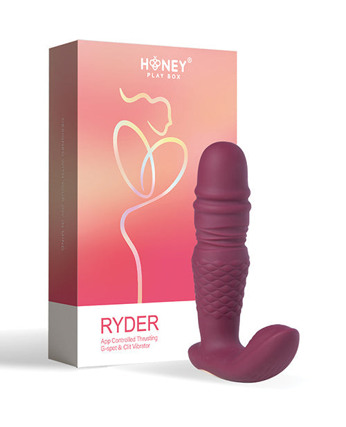 Ryder App-Controlled Thrusting G-spot & Clit Vibrator - Rosy Red Uc Global Trade INChoney Play B