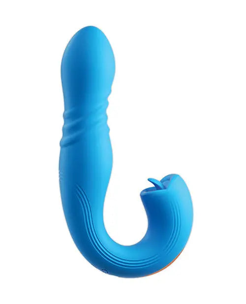 Joi Thrusting Vibrator 2 | Blue G-Spot Vibrator | Licking Tongue Clit Vibrator | Best Vibrator for Women Uc Global Trade INChoney Play B