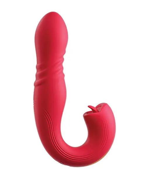 Joi Thrusting Vibrator 2 | Red G-Spot Vibrator | 9x Licking Tongue Clit Vibrator | Best Vibrator for Women Uc Global Trade INChoney Play B