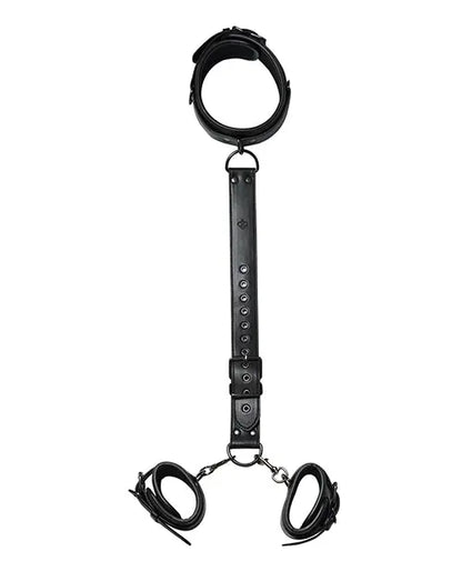 Kinky Play Box Locking Harness Collar to Wrist Restraints - Black Uc Global Trade INChoney Play B