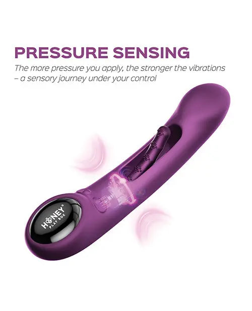 Tempo G Spot Vibrator | Pressure Sensing App-Controlled Vibrator | Flapping Purple Phone Vibrator Uc Global Trade INChoney Play B