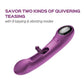 Tempo G Spot Vibrator | Pressure Sensing App-Controlled Vibrator | Flapping Purple Phone Vibrator Uc Global Trade INChoney Play B