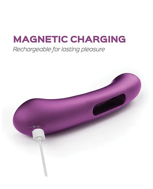Tempo G Spot Vibrator | Pressure Sensing App-Controlled Vibrator | Flapping Purple Phone Vibrator Uc Global Trade INChoney Play B