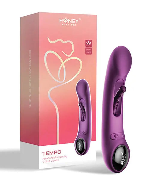 Tempo G Spot Vibrator | Pressure Sensing App-Controlled Vibrator | Flapping Purple Phone Vibrator Uc Global Trade INChoney Play B