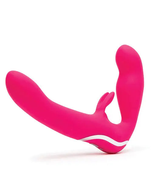 Happy Rabbit Vibrator | Strapless Strap On Dildo | Pink G Spot Vibrator | Clit Vibrator | 15-Mode Best Vibrator for Women Lovehoney C/o Wow Tech
