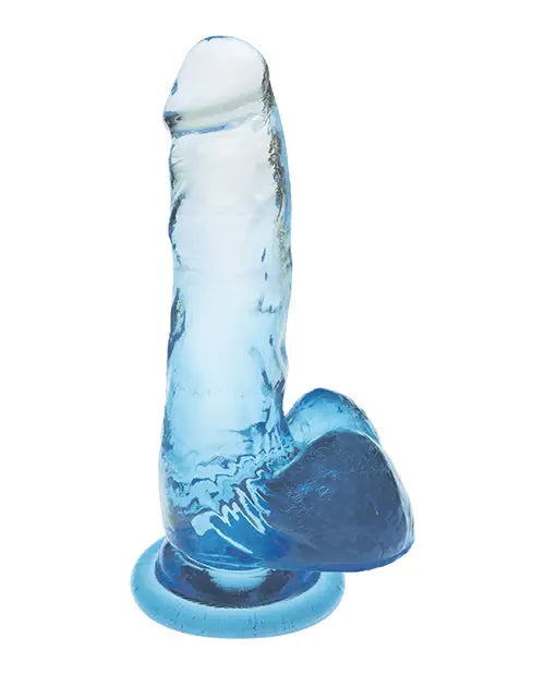 Shades Jelly Realistic Dildo | TPR Gradient 7-Inch Big Dildo | Medium Blue Suction Cup Dildo Icon Brands INC