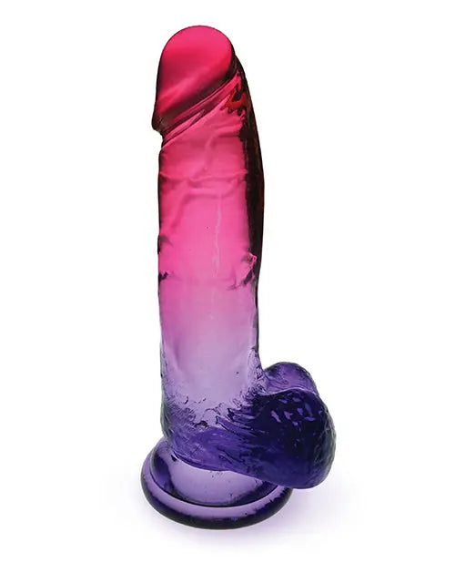 Shades Jelly Realistic Dildo | TPR Gradient 8-Inch Big Dildo | Large Pink Dildo | Suction Cup Dildo Icon Brands INC