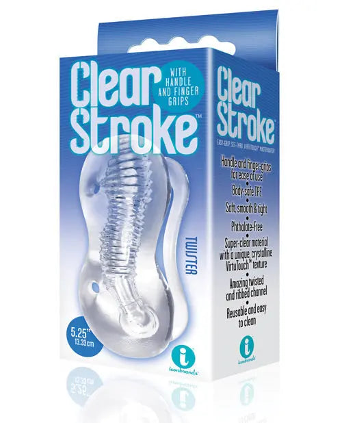 9's Clear Stroke Twister Masturbator Icon Brands INC