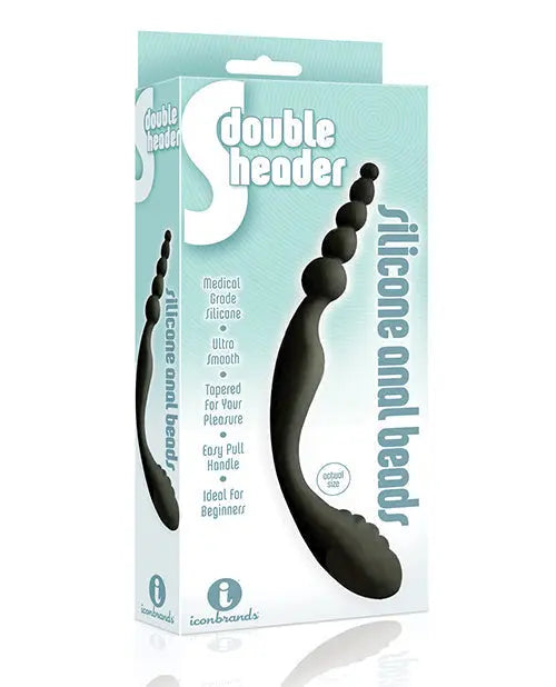 9's S Double Header Double Ended Silicone Anal Beads Icon Brands INC