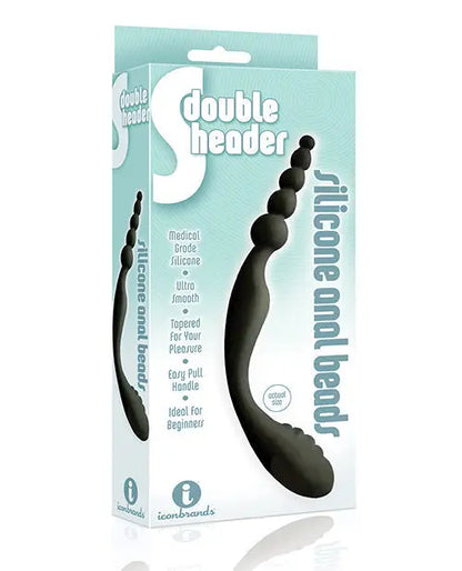 9's S Double Header Double Ended Silicone Anal Beads Icon Brands INC