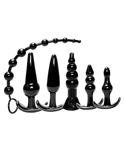 Try-Curious Anal Plug Kit - Black Icon Brands INC