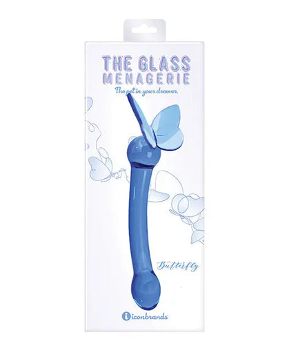 Glass Menagerie Big Dildo | Butterfly G Spot Large Dildo | Dark Blue Realistic Dildo | Best Dildo Icon Brands INC