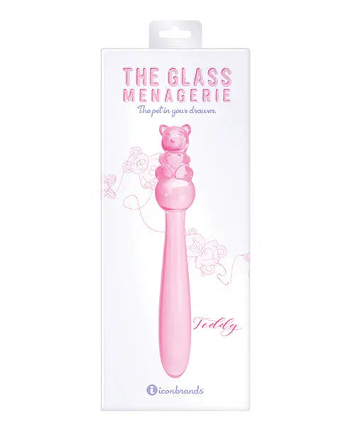 Glass Menagerie Realistic Dildo | Teddy Glass Dildo | Pink Dildo | Best Dildo | Large Dildo Icon Brands INC