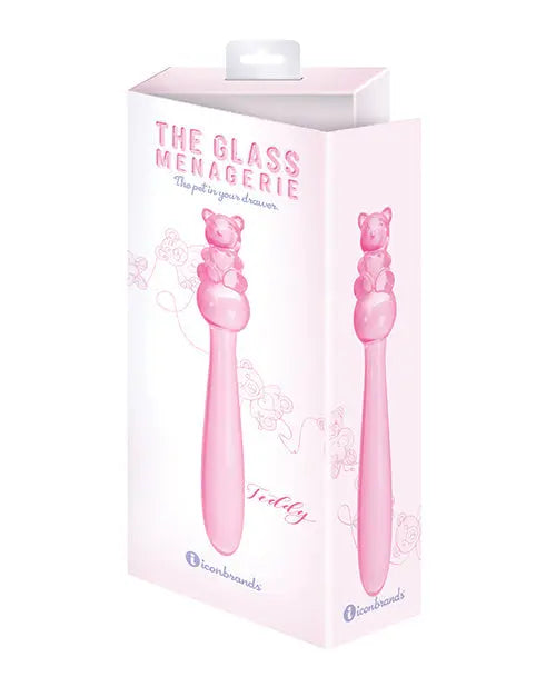 Glass Menagerie Realistic Dildo | Teddy Glass Dildo | Pink Dildo | Best Dildo | Large Dildo Icon Brands INC