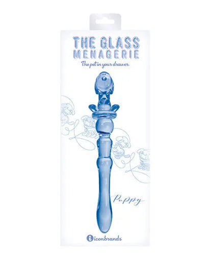 Glass Menagerie Big Dildo | Puppy Glass Dildo | Dark Blue Realistic Dildo | Swirl Large Dildo Icon Brands INC