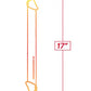 Shades Giant Dildo | Jelly TPR Realistic Dildo | Gradient Double Dildo | Yellow Pink Dildo Icon Brands INC