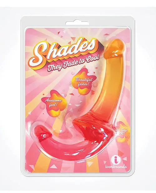 Shades Jelly TPR Gradient Strapless Strap On - Pink/Yellow Icon Brands INC