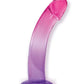 Shades Jelly Realistic Dildo | TPR Gradient 8-Inch Big Dildo | Large Purple Pink Dildo Icon Brands INC