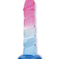 Shades Jelly Swirl 7-Inch Big Dildo | TPR Gradient Suction Cup Dildo | Small Realistic Dildo Icon Brands INC