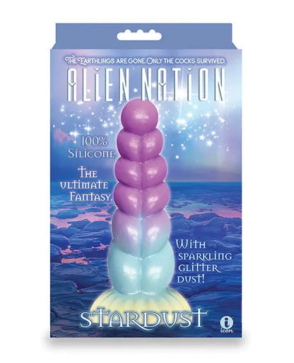 Alien Nation Big Dildo | Stardust Glitter Realistic Dildo | Suction Cup Dildo Icon Brands INC
